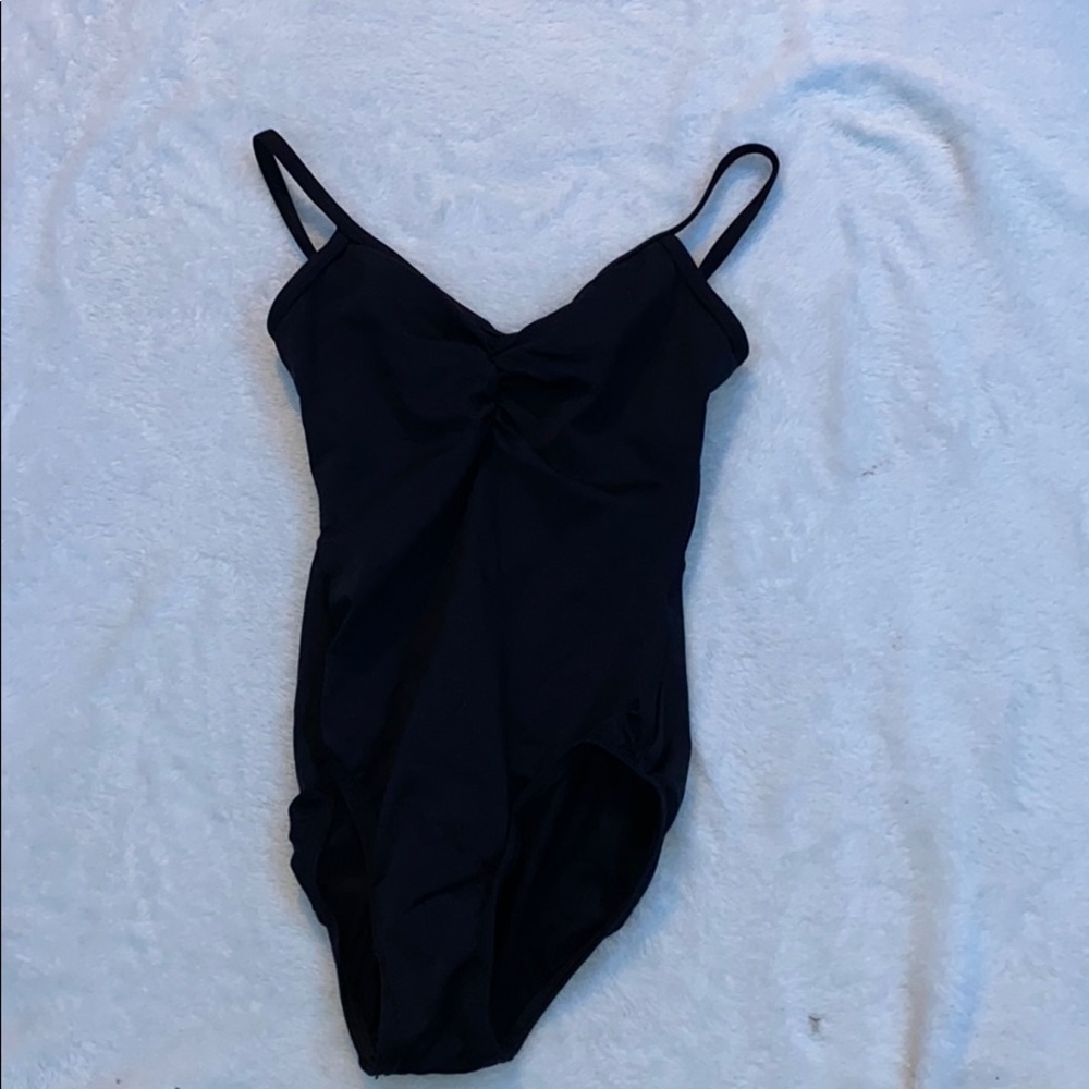 black mesh leotard